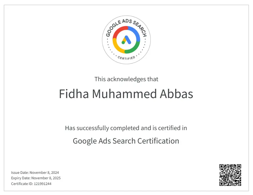 Google Ads Search Certification