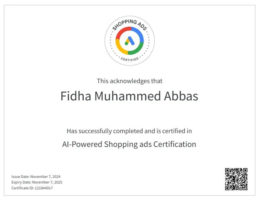 AI-powered Shopping Ads Certification