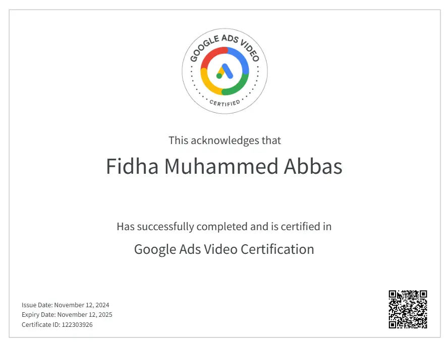 Google Ads Video Certification